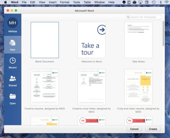 Word doc for mac book pro