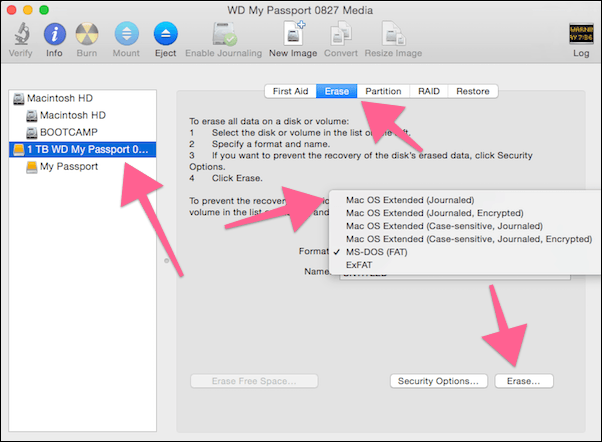 How to reformat wd easystore for mac